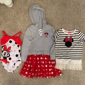 Girls Minnie Mouse Clothes 4T ❤️🐭